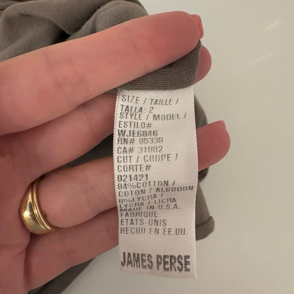 James Perse Soft Brown dress with cinched waist - Picture 5 of 6